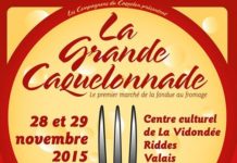 La Grande Caquelonnade à Riddes (VS) les 28 et 29 novembre 2015