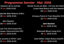 La Blues Association de Genève dévoile son programme musical de janvier à mai 2018