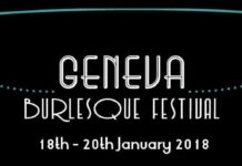 Quatrième édition du GENEVA BURLESQUE FESTIVAL les 18, 19 et 20 janvier 2018