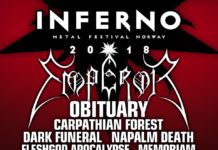 Inferno Metal Festival Norway – du 29 mars au 1 avril 2018 – Oslo, Norvège