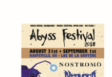 ABYSS FESTIVAL -
Hauteville, Fribourg –
31 août au 1 septembre