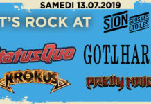 Festival Sion sous les étoiles 2019 avec Status Quo, Krokus, Gotthard, Pretty Maids !