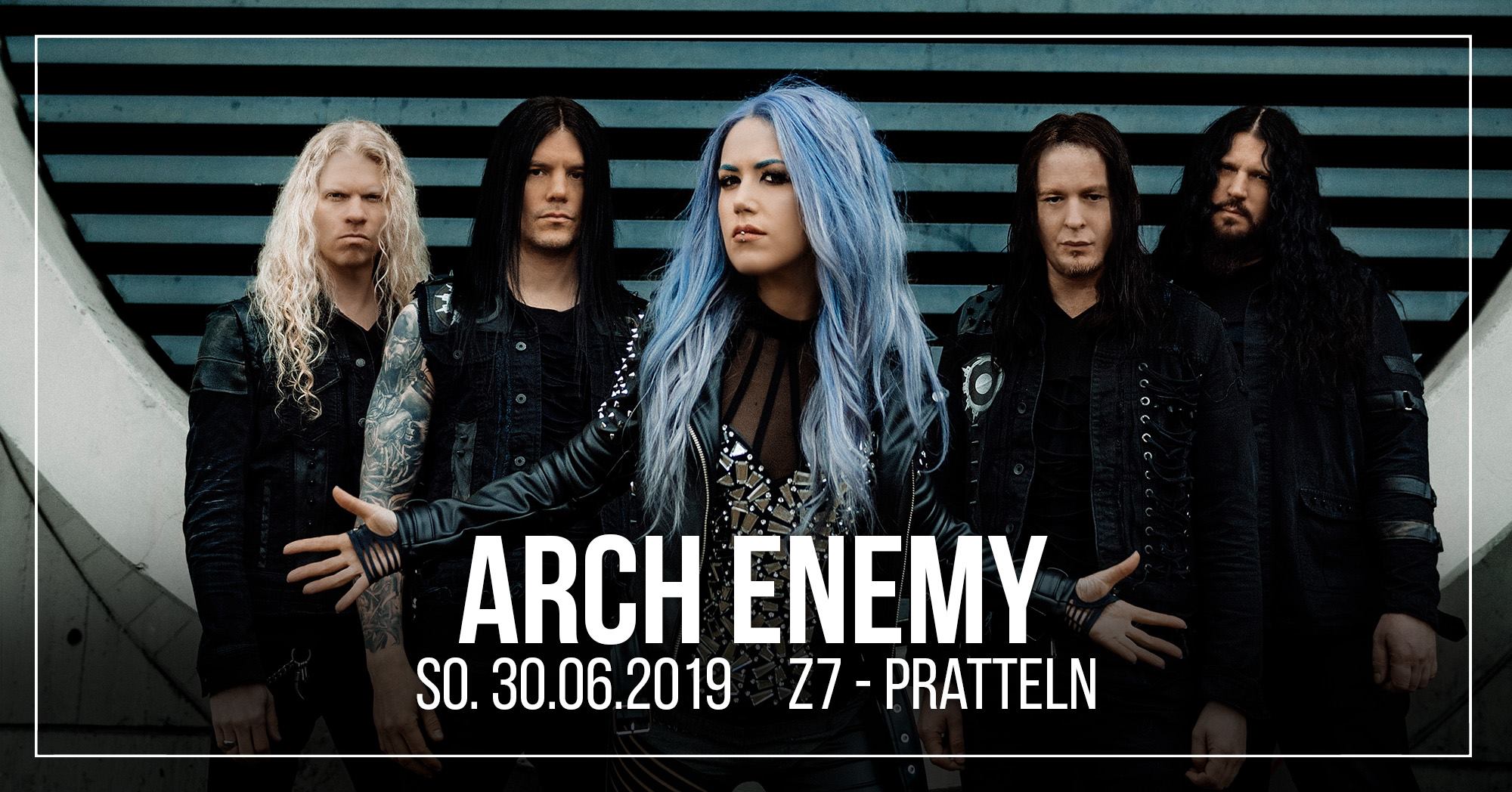 Arch Enemy en concert en Suisse.