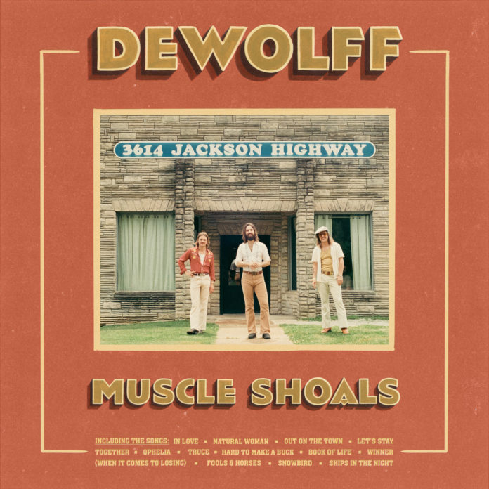 CD DeWolff - 2025 - Muscle Shoals Pochette de l'album "Muscle Shoals" du groupe rock hollandais DeWolff paru en 2025